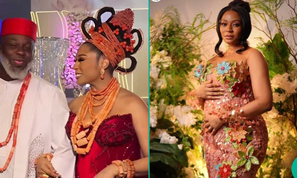 Enado Odigie Is Pregnant At Traditional Wedding to Tola Odunsi